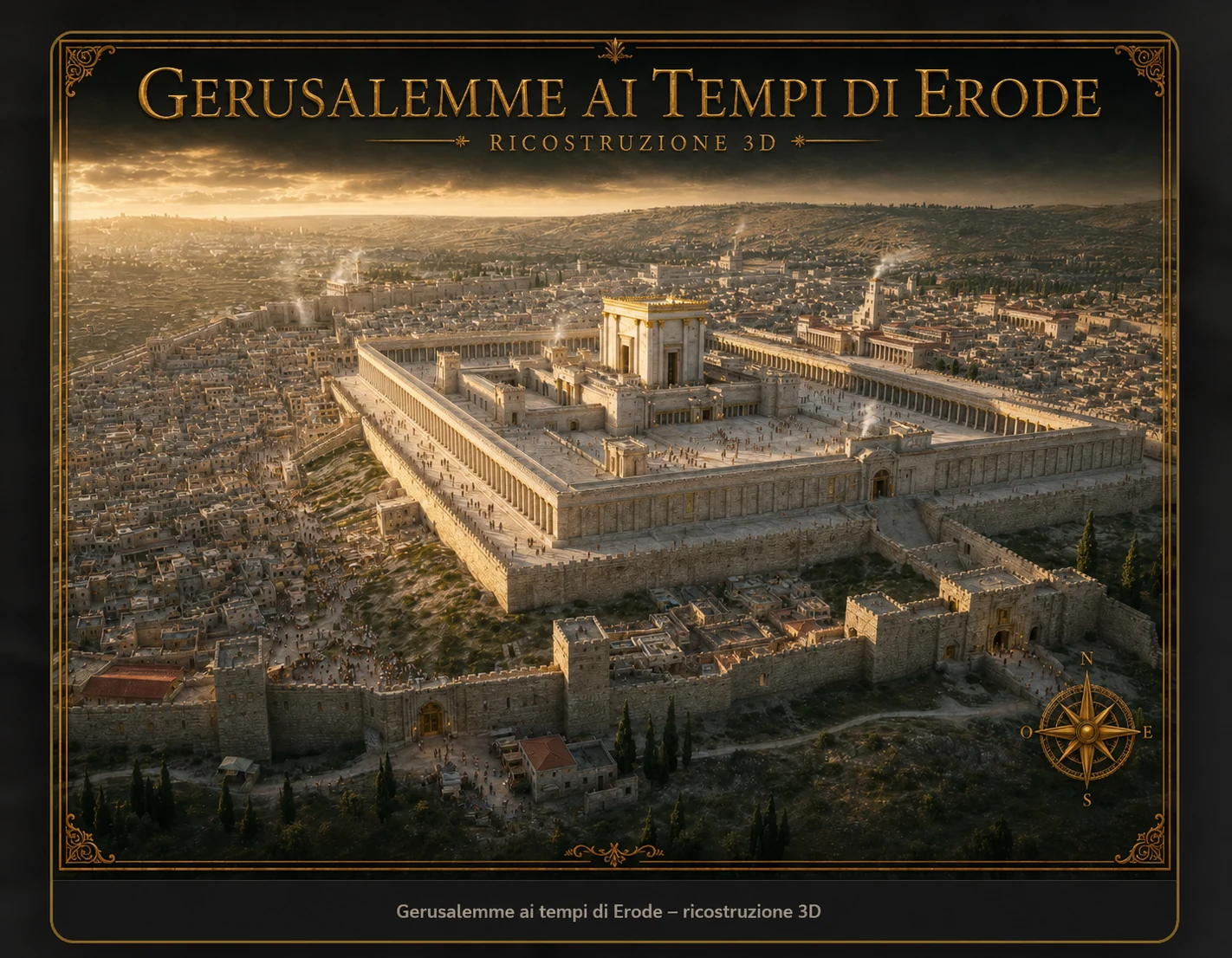 Gerusalemme ai tempi di Erode — ricostruzione 3D